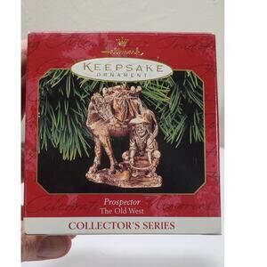 Vintage Hallmark Keepsake Ornament Prospector The Old West 1999